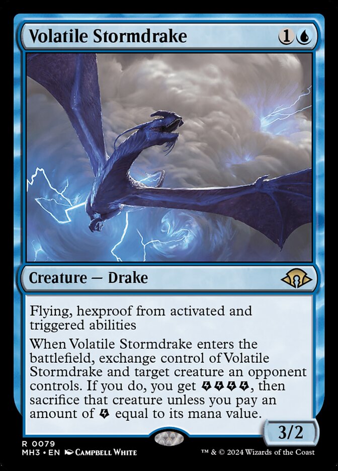 Volatile Stormdrake card front