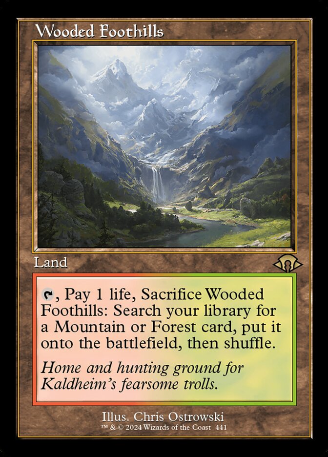 Wooded Foothills card front