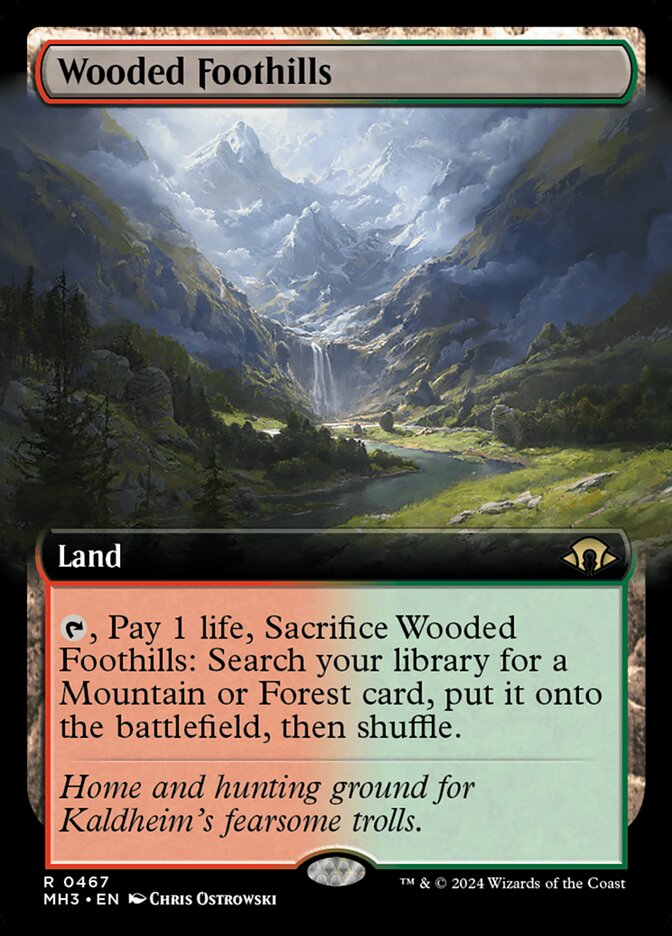 Wooded Foothills card front
