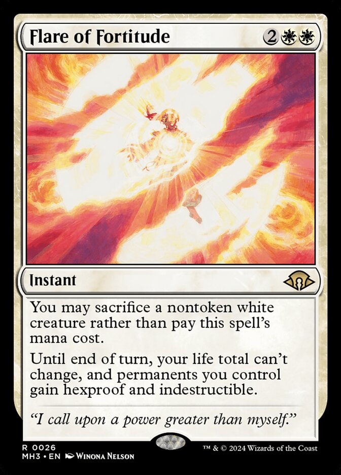 Flare of Fortitude card front