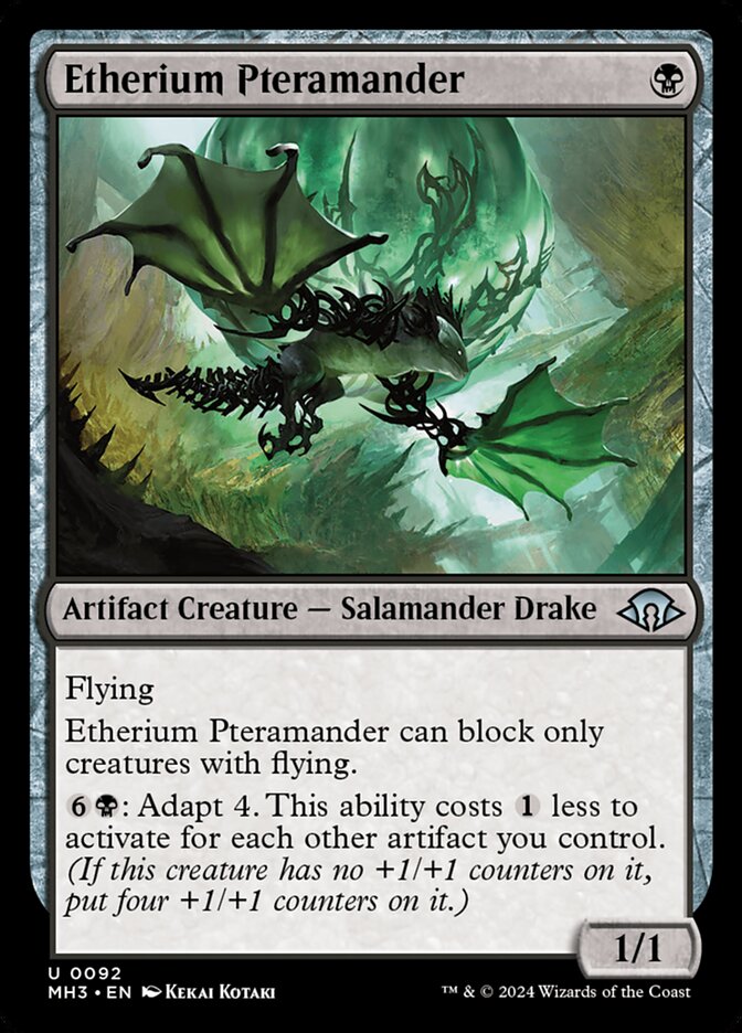 Etherium Pteramander card front