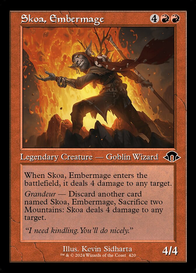 Skoa, Embermage card front