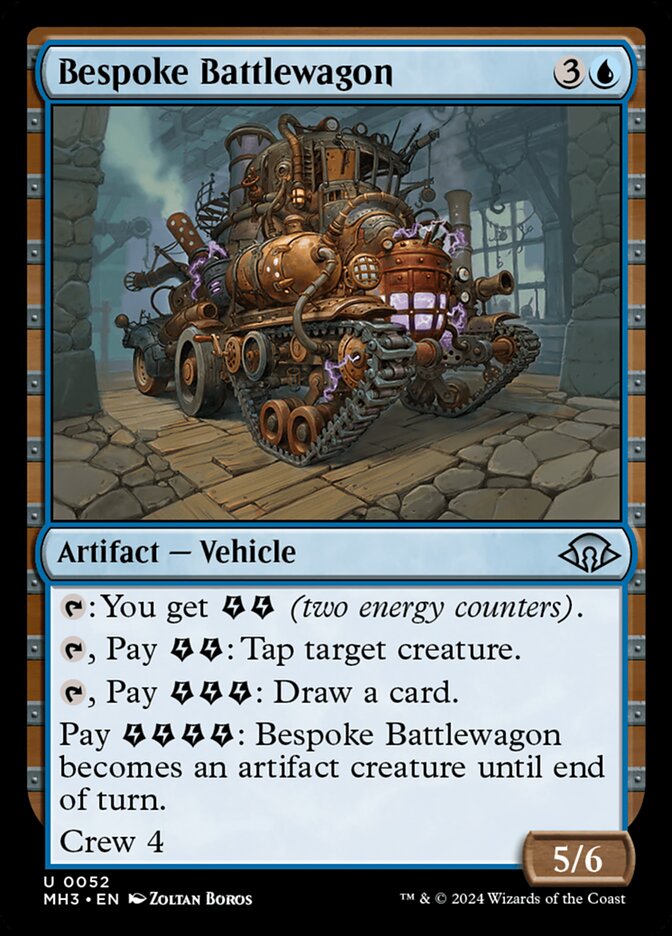 Bespoke Battlewagon card front