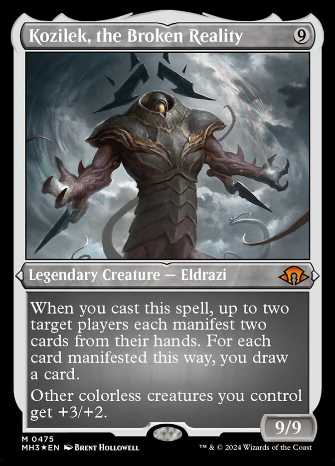 Kozilek, the Broken Reality card front