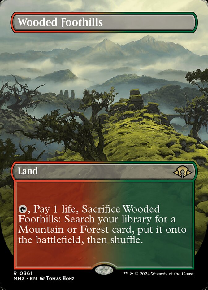 Wooded Foothills card front