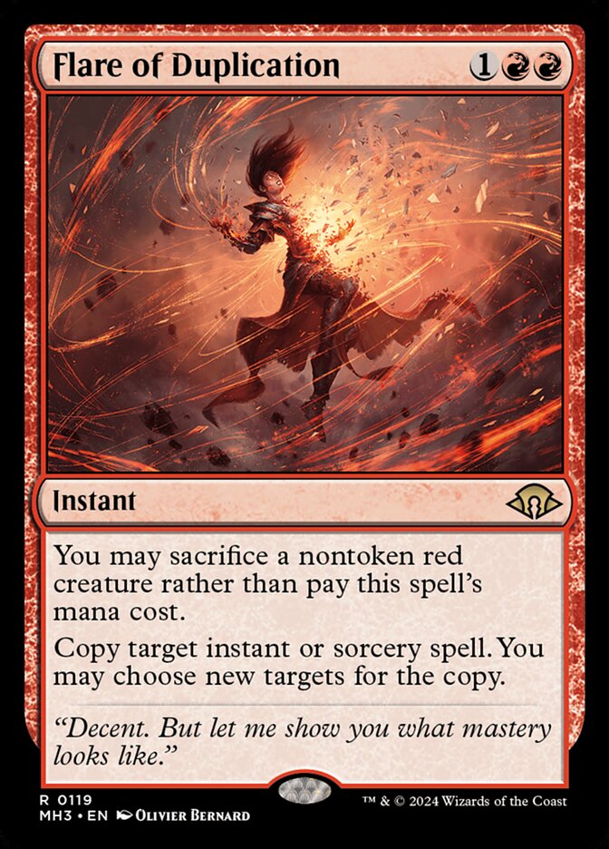 Flare of Duplication card front