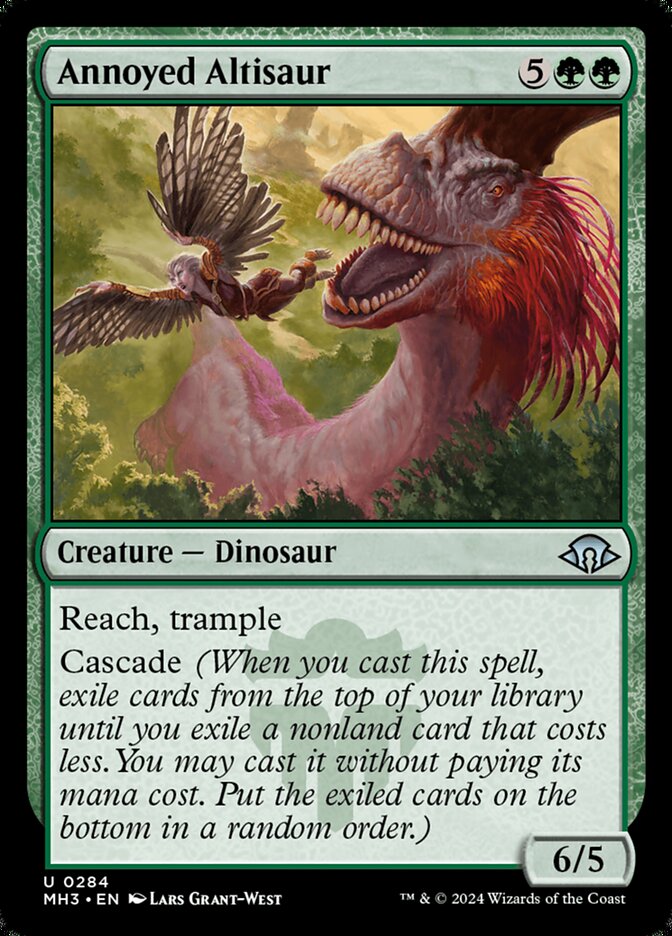 Annoyed Altisaur card front