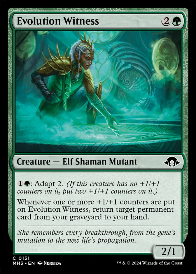 Evolution Witness card front