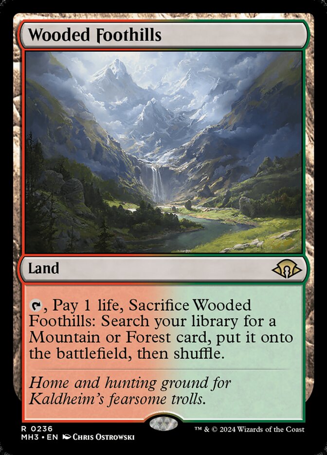 Wooded Foothills card front