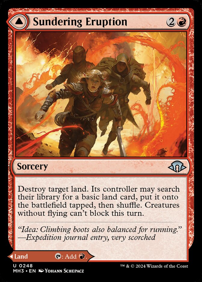 Sundering Eruption card front
