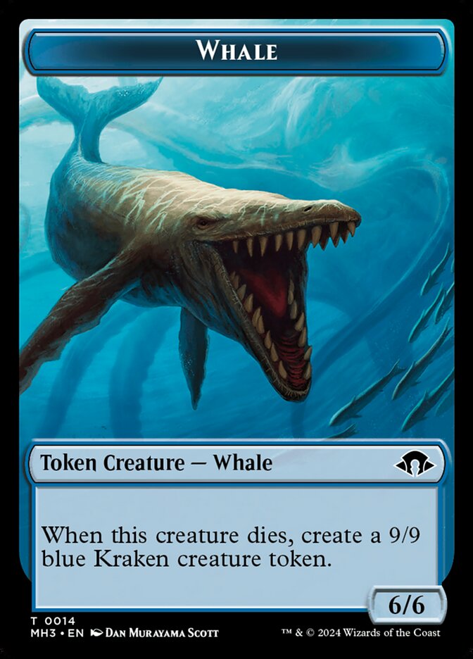 Whale card front