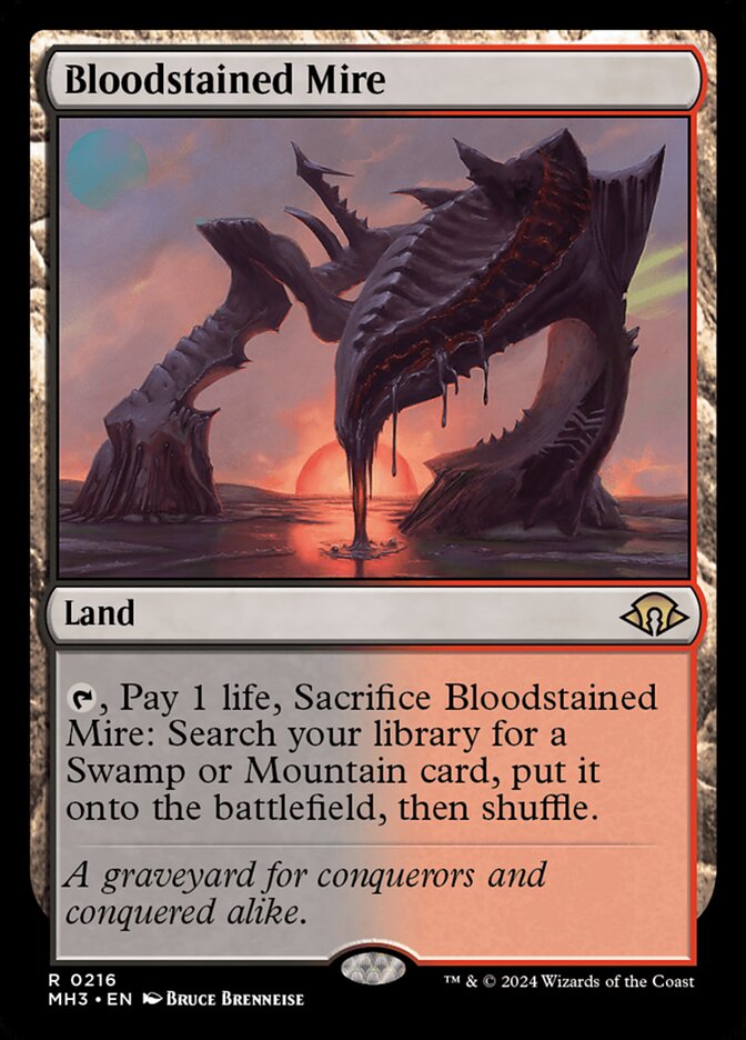 Bloodstained Mire card front