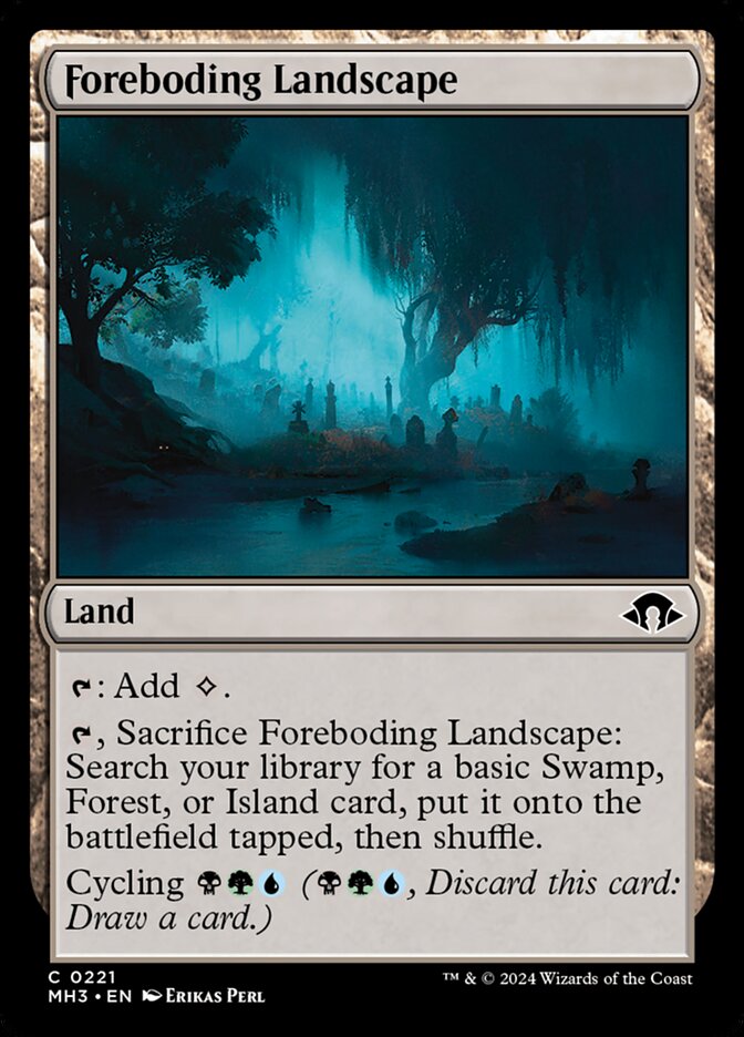 Foreboding Landscape card front
