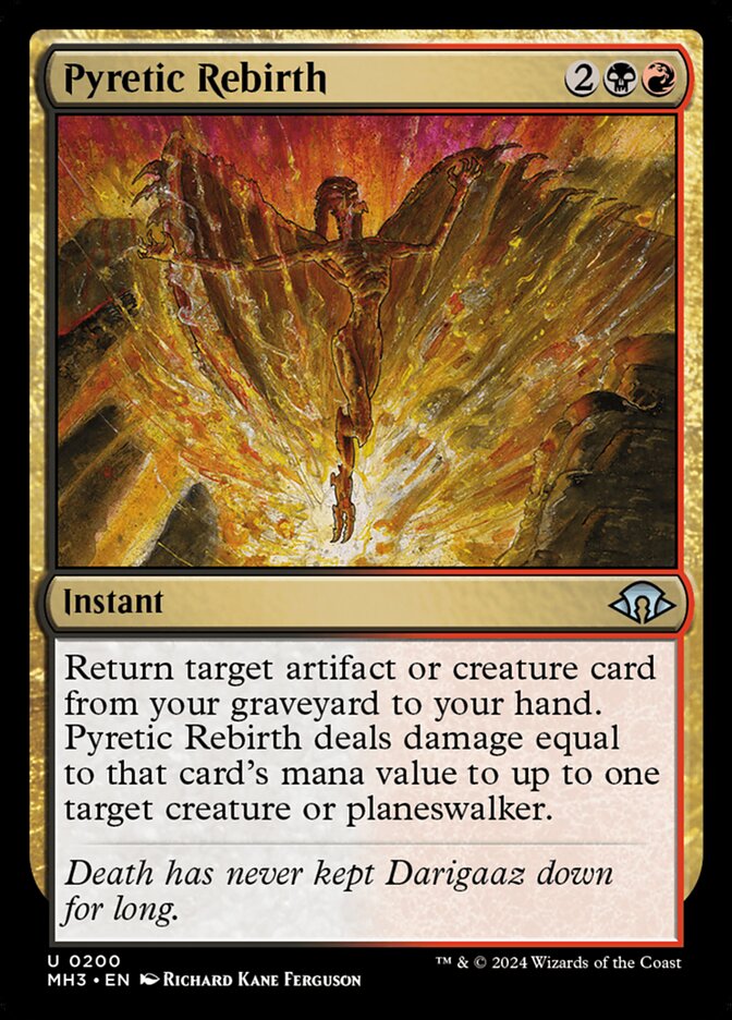 Pyretic Rebirth card front