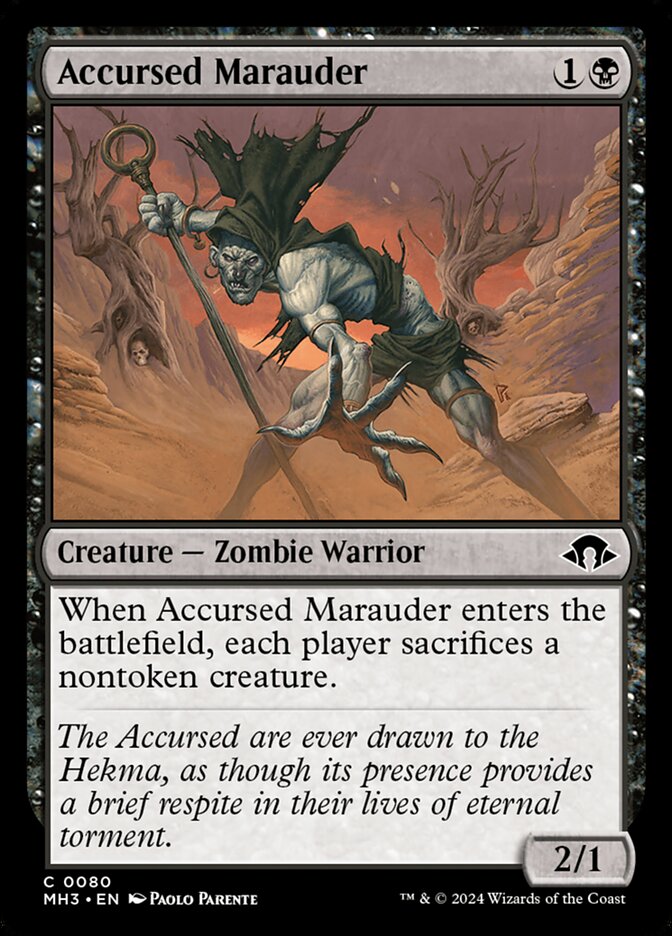 Accursed Marauder card front