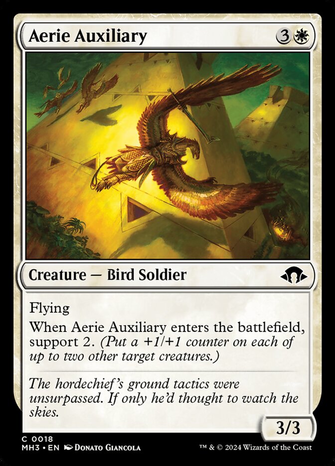 Aerie Auxiliary card front