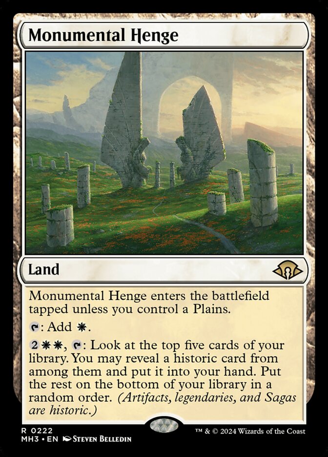 Monumental Henge card front
