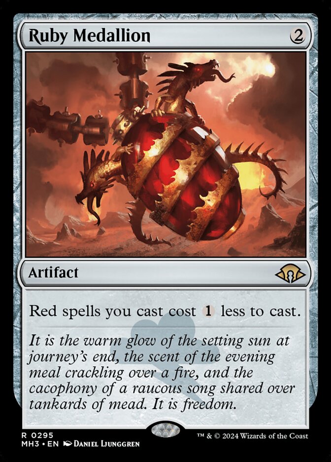 Ruby Medallion card front