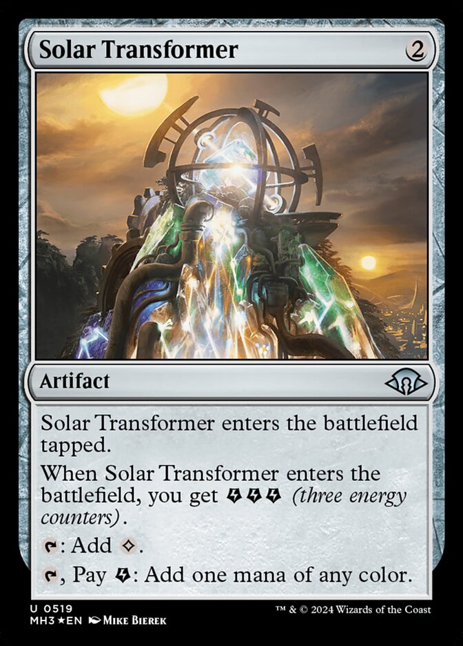 Solar Transformer card front
