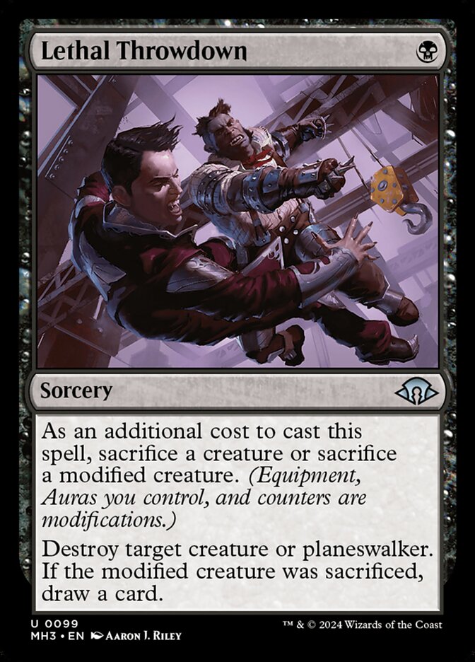 Lethal Throwdown card front