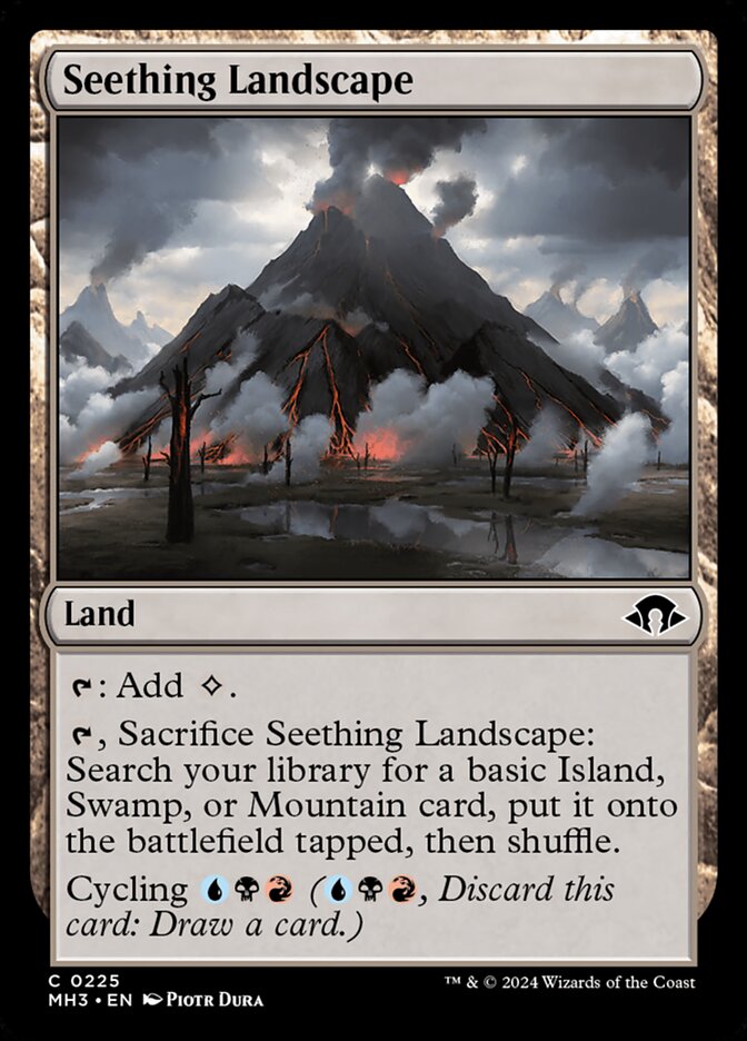 Seething Landscape card front