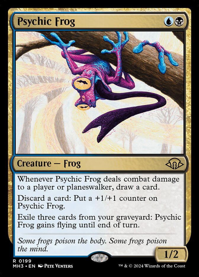 Psychic Frog card front