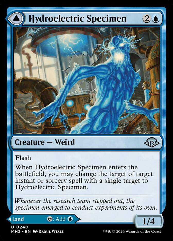 Hydroelectric Specimen card front