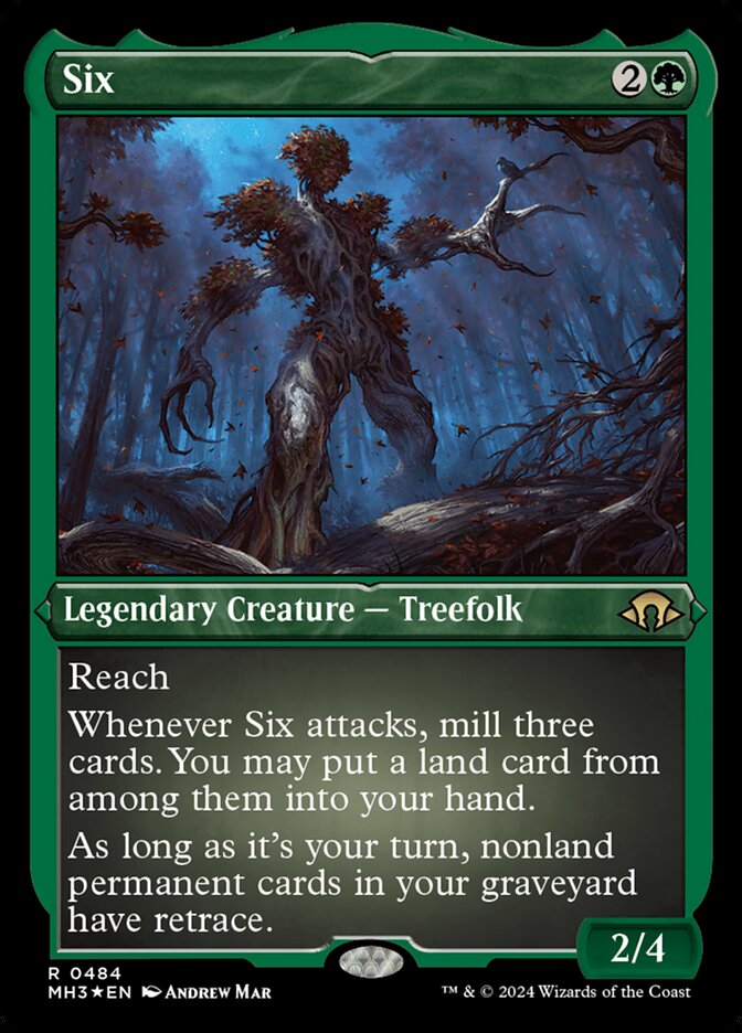 Six card front