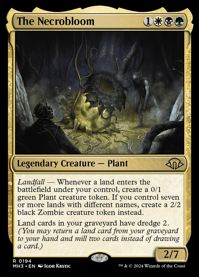 The Necrobloom card front