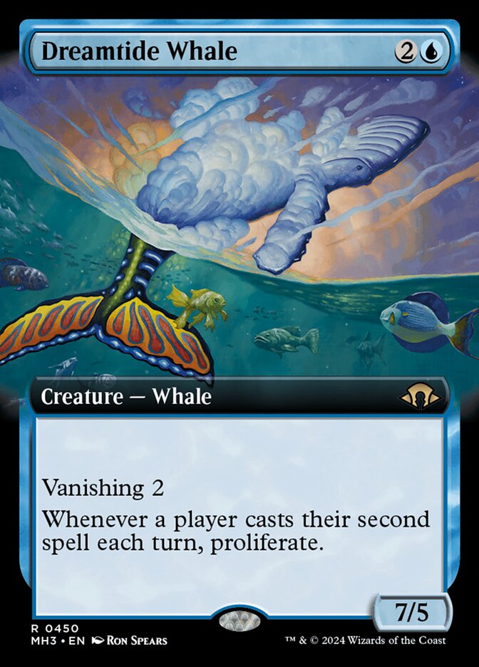 Dreamtide Whale card front