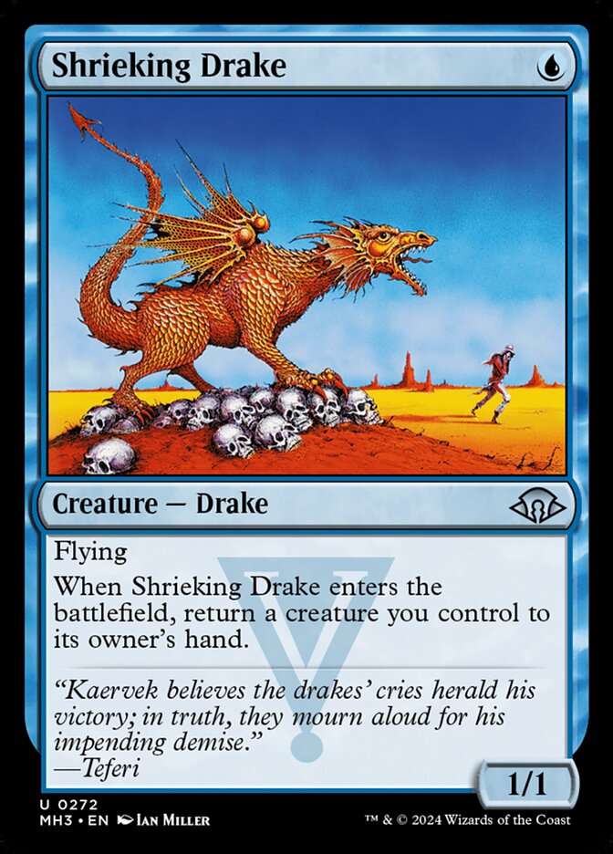 Shrieking Drake card front