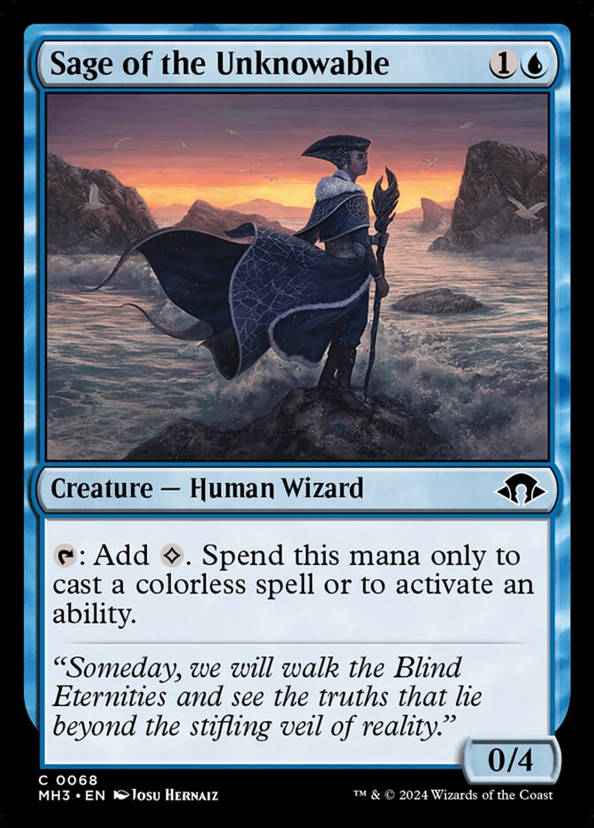 Sage of the Unknowable card front