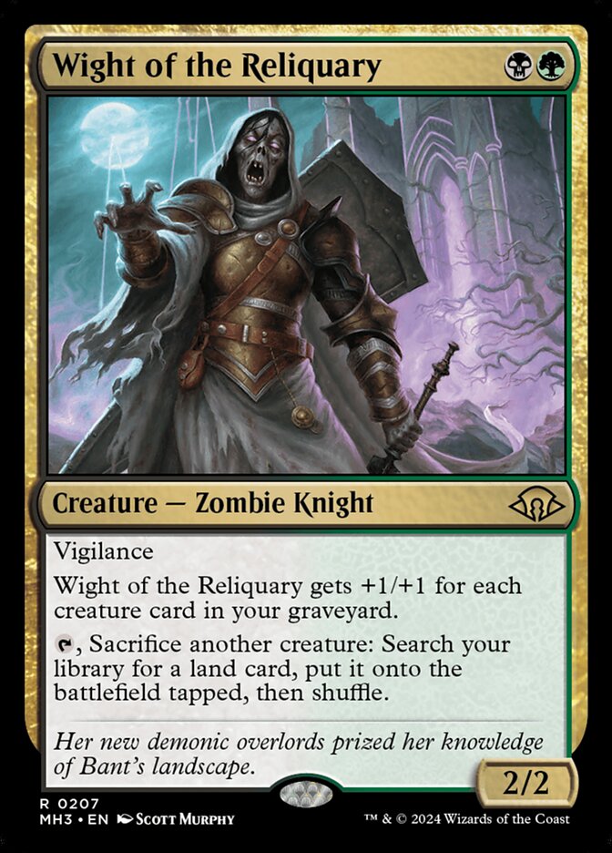 Wight of the Reliquary card front