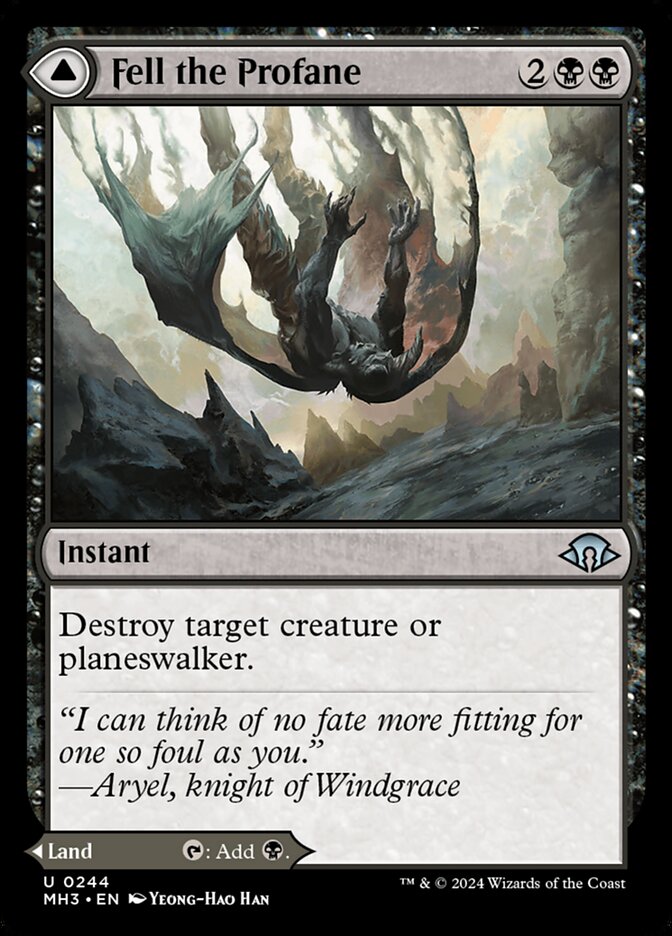 Fell the Profane card front