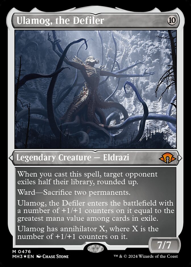 Ulamog, the Defiler card front