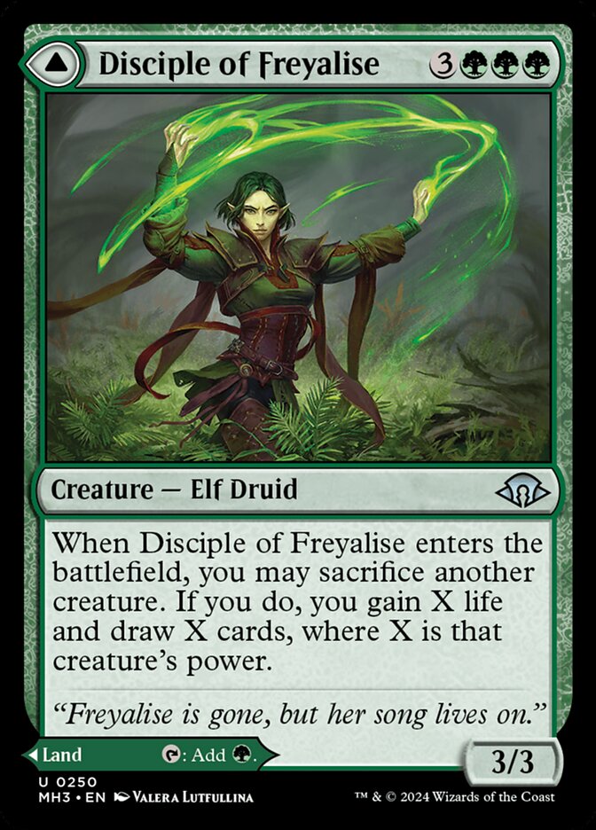Disciple of Freyalise card front