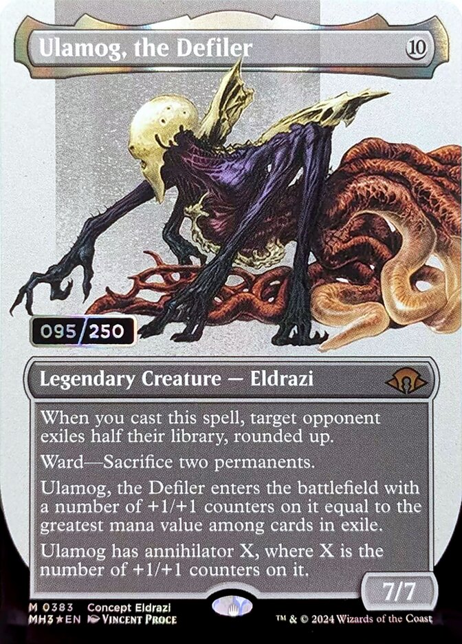 Ulamog, the Defiler card front