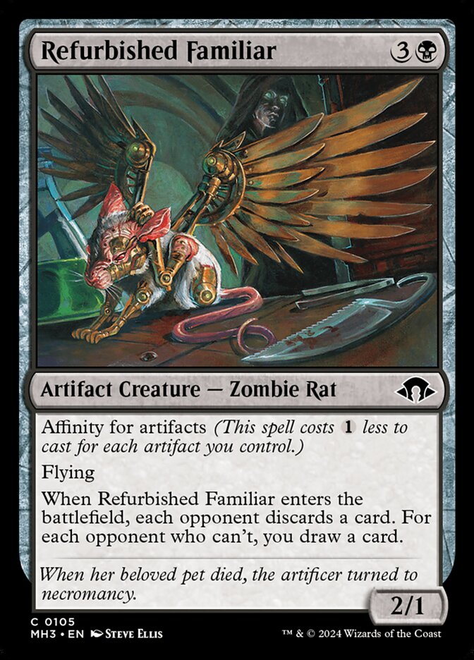 Refurbished Familiar card front