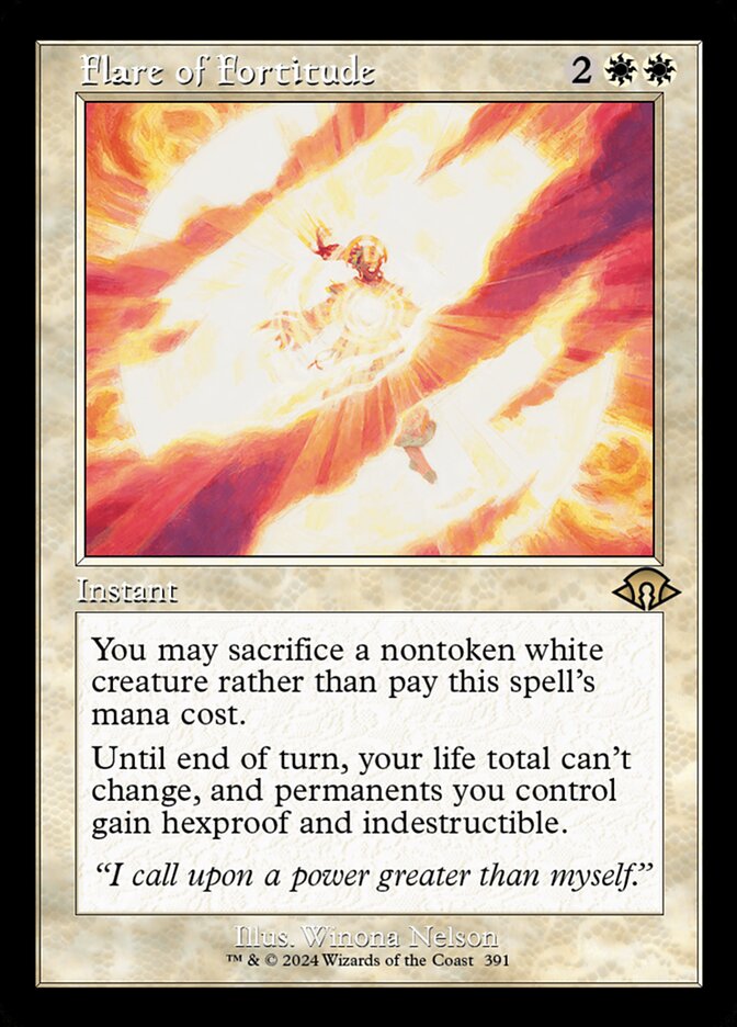 Flare of Fortitude card front