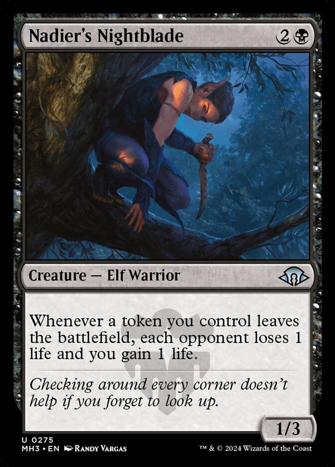 Nadier's Nightblade card front