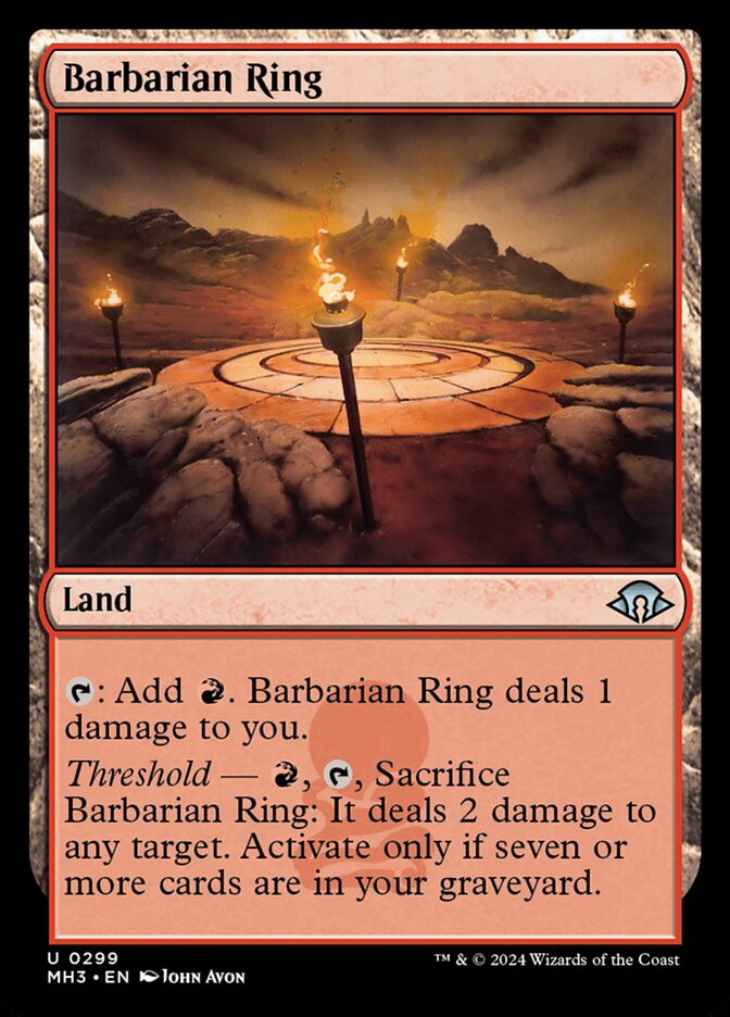 Barbarian Ring card front
