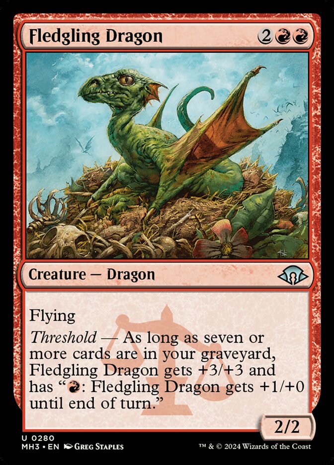 Fledgling Dragon card front