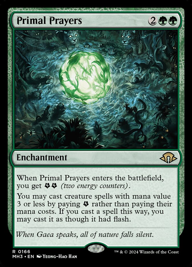 Primal Prayers card front