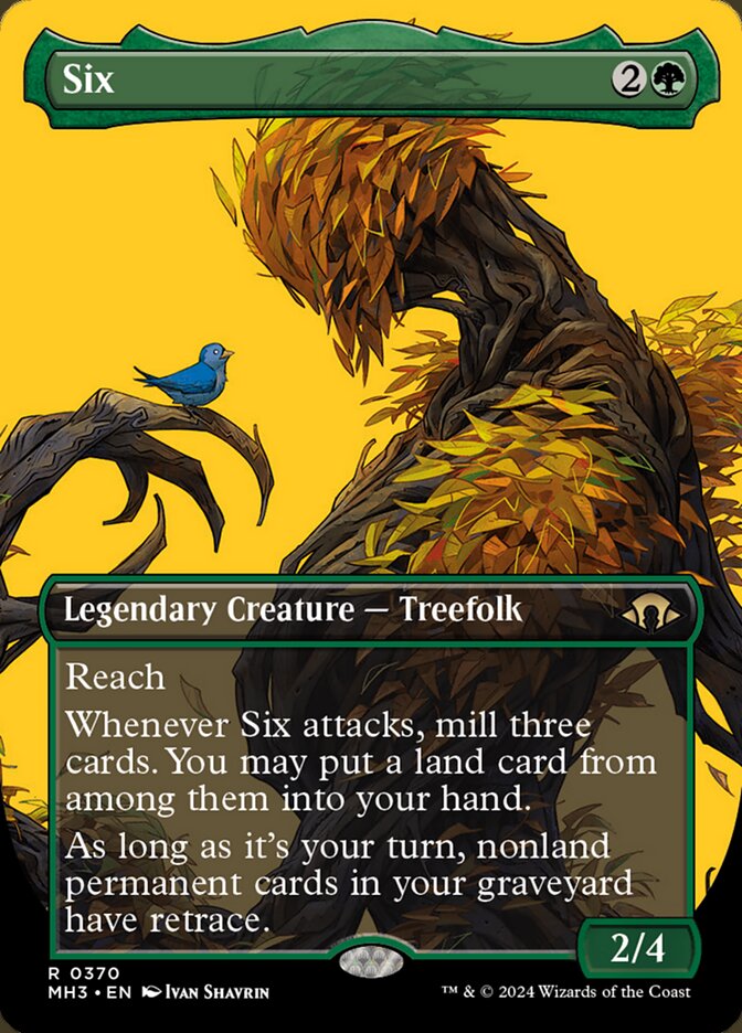 Six card front