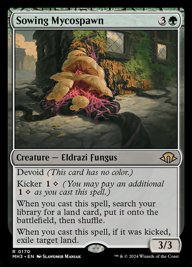 Sowing Mycospawn card front