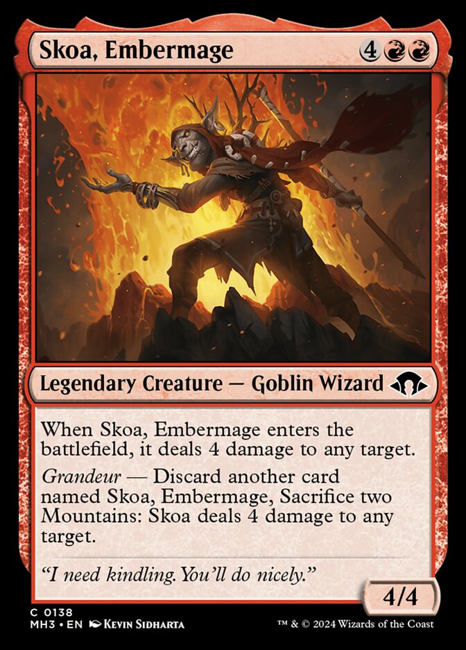 Skoa, Embermage card front