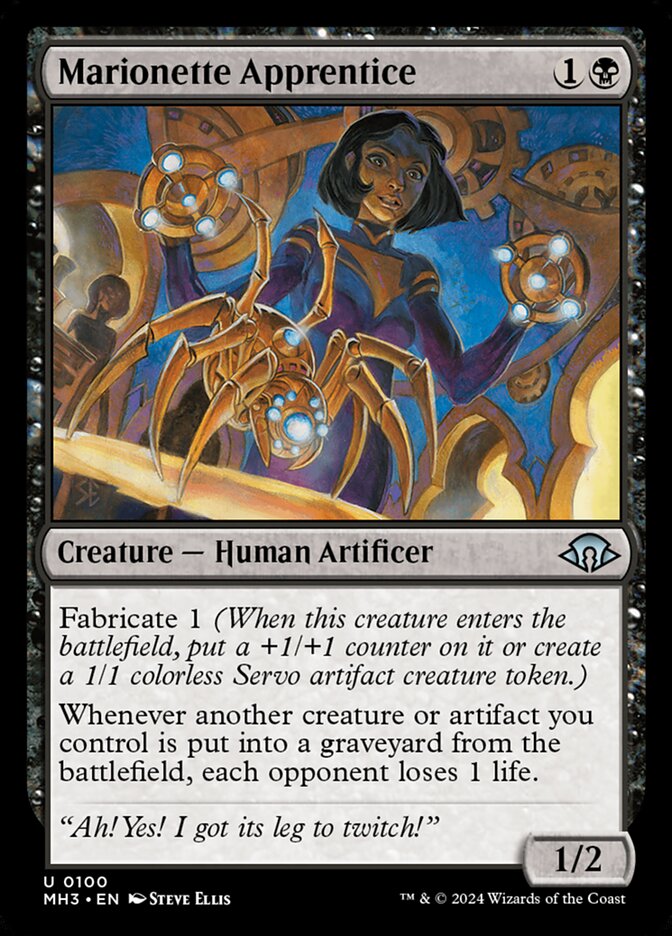 Marionette Apprentice card front