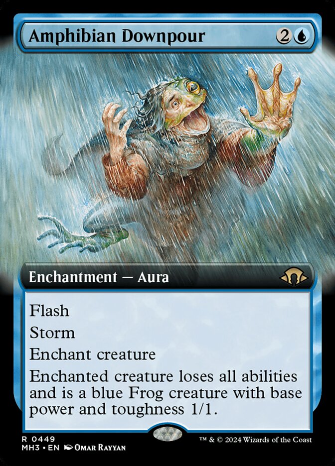 Amphibian Downpour card front