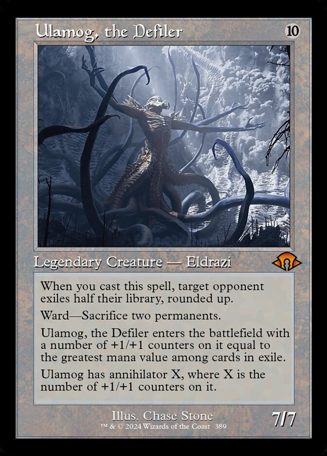 Ulamog, the Defiler card front