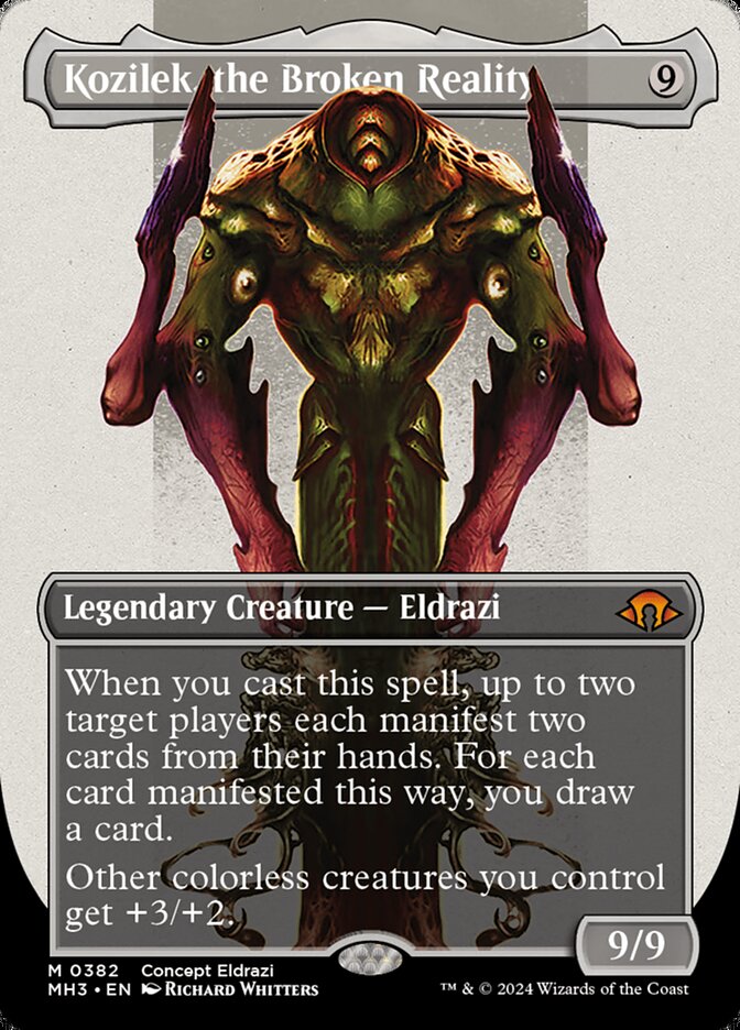 Kozilek, the Broken Reality card front